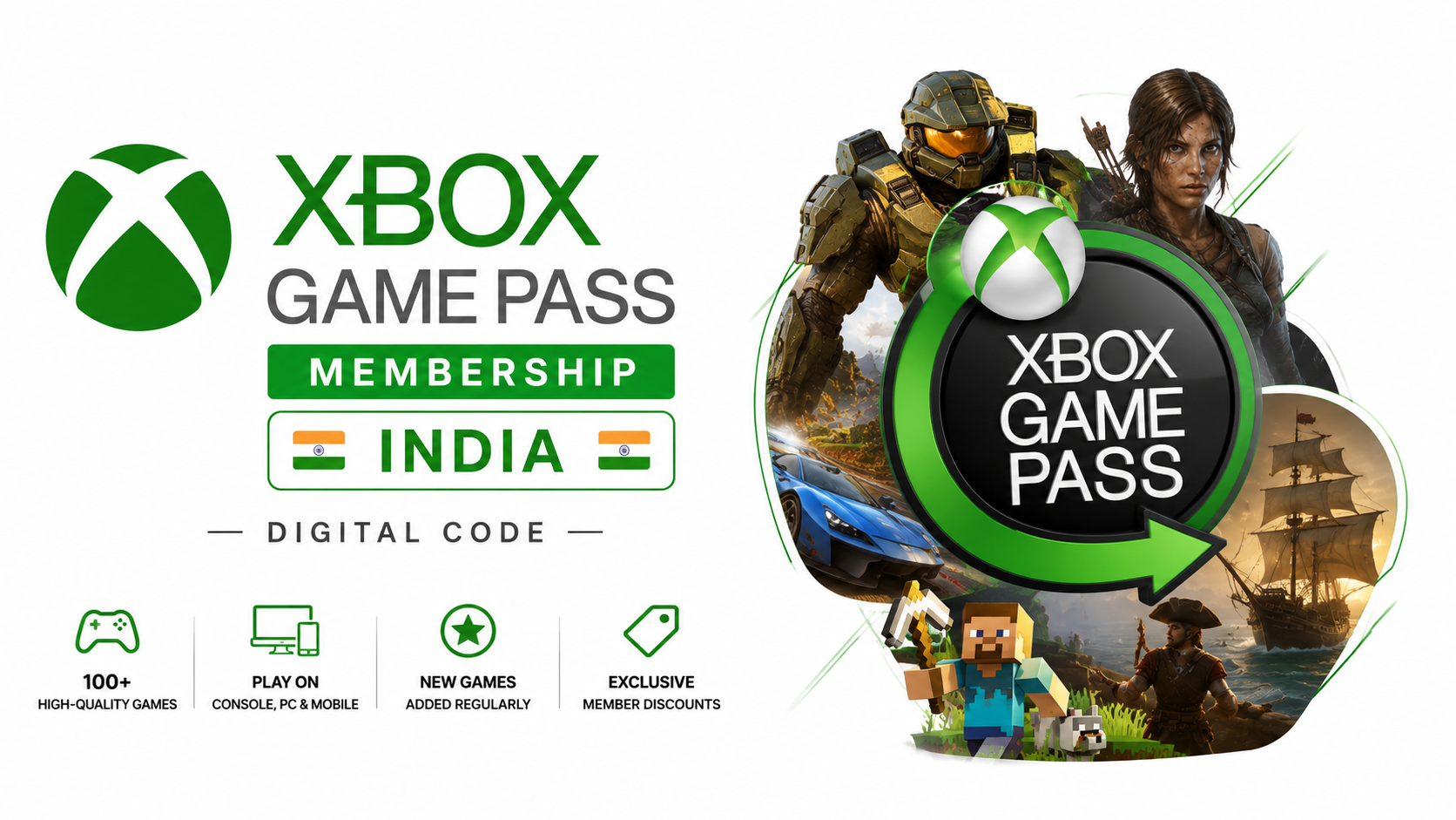 Xbox Game Pass Membership India - Digital Code